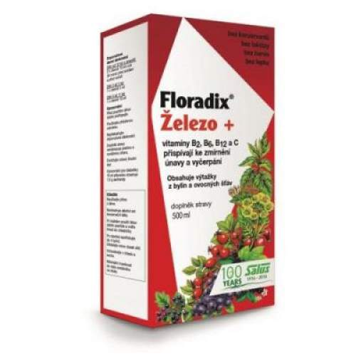 Salus Floradix železo + vitamíny B2, B6, B12 a C 500 ml