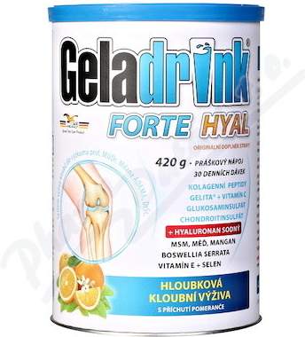 ORLING Geladrink Forte Hyal práškový nápoj Pomeranč 420 g