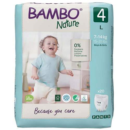 BAMBO Nature Pants 4, (7-14 kg) 20 ks