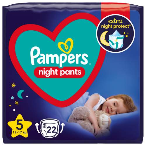 PAMPERS Night Pants vel. 5 (12-17) 22 ks