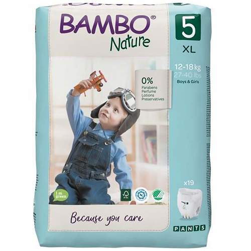 BAMBO Nature Pants 5, (12-18 kg) 19 ks,
