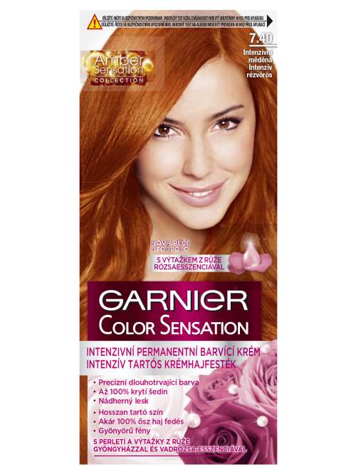 Garnier Color Sensation Barva na vlasy 40 ml odstín 7,40 Intense Amber