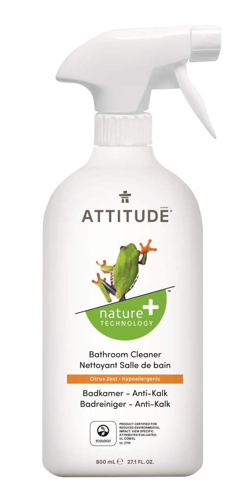 Attitude - Čistič na koupelny s vůní citronové kůry, 800ml