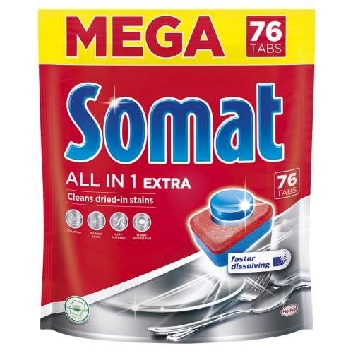 Somat All in 1 Extra tablety do myčky na nádobí 76 kusů
