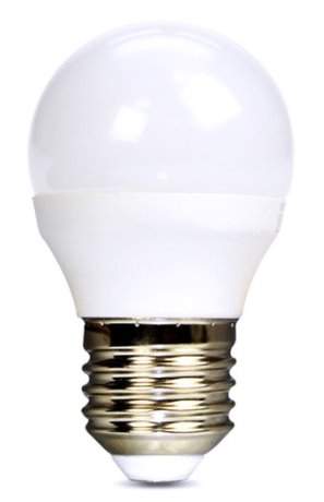 Solight LED žárovka, miniglobe, 6W, E27, 3000K, 450lm