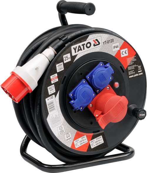 Yato Prodlužovací kabel třífázový na bubnu 25m