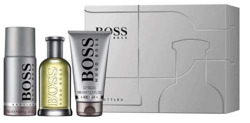 Hugo Boss No.6 Bottled, Dárková sada, Pro muže, toaletní voda 100ml + deospray 150ml + sprchový gel 100ml