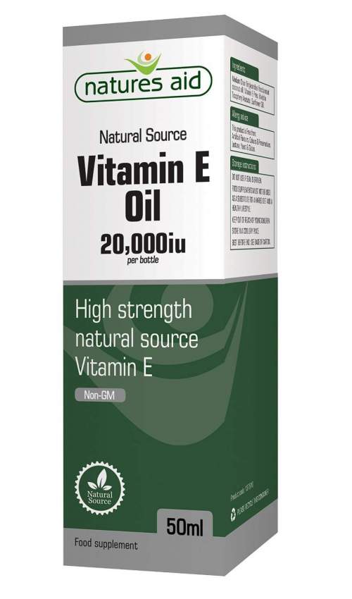 Natures Aid Tekutý Vitamín E 50 ml