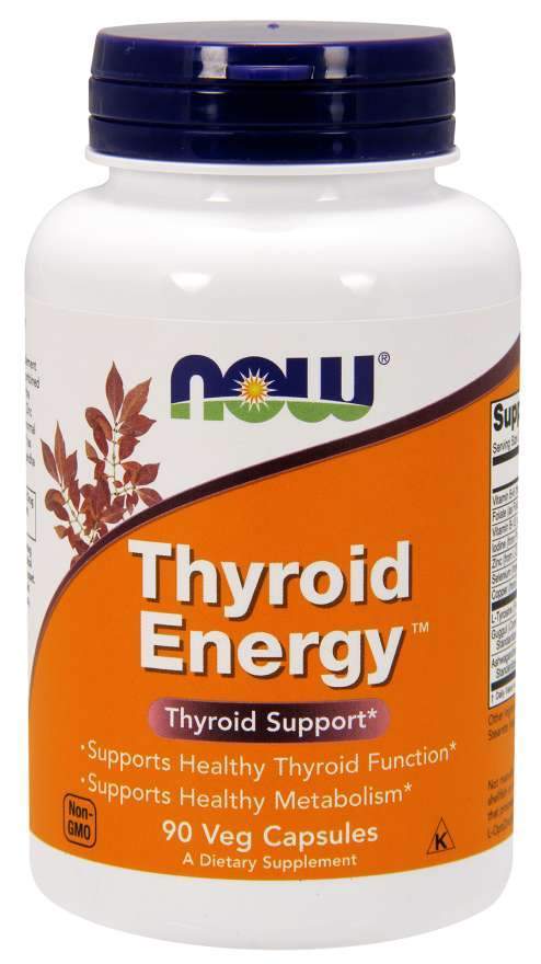 NOW Thyroid Energy (Štítná žláza), 90 rostlinných kapslí