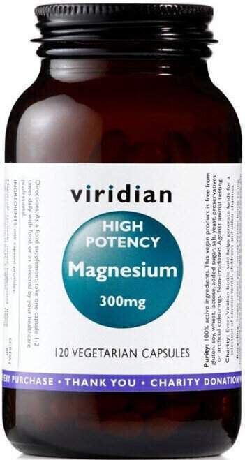 Viridian High Potency Magnesium 300mg 120 kapslí