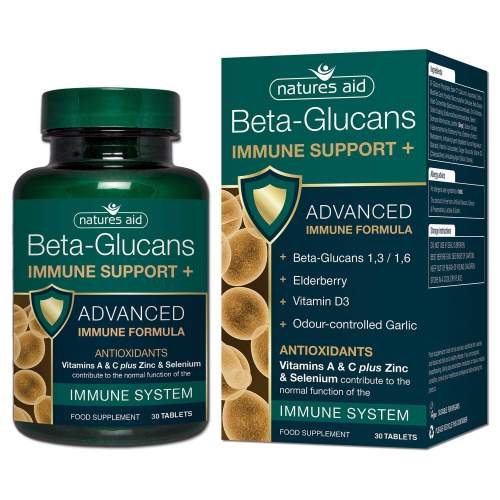 Natures Aid Beta Glukany s antioxidanty na imunitu 30 tablet