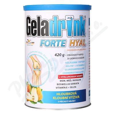 ORLING Geladrink Forte Hyal 420 g příchuť hruška