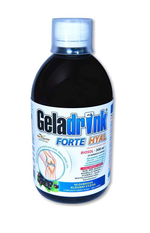 ORLING Geladrink Forte Hyal Biosol Černý rybíz 500 ml