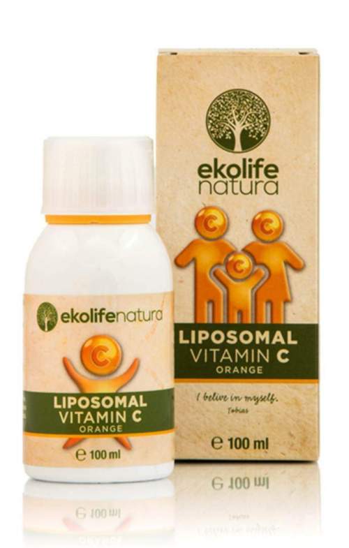 Ekolife Natura Liposomal Vitamin C 500 mg 100 ml pomeranč