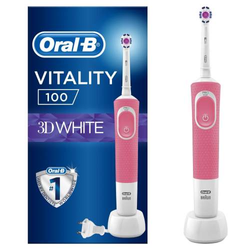 Oral-B Vitality 100 3D bílo-růžová