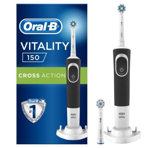 Oral-B Vitality 150 Cross Action Black + 1 Sensi UltraThin