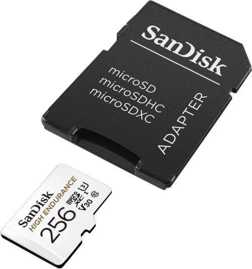 SanDisk MicroSDXC 256GB + SD adaptér