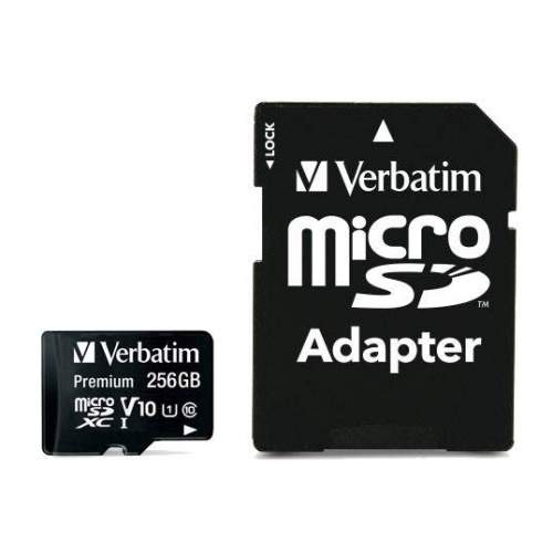 Verbatim MicroSDXC 256GB Premium + SD adaptér