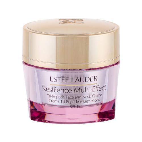 Estée Lauder Resilience Multi-Effect Tri-Peptide Face and Neck SPF15 vyživující krém na obličej a dekolt pro suchou pleť 50 ml pro ženy