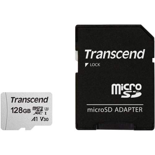 Transcend microSDXC 300S 128GB + adaptér
