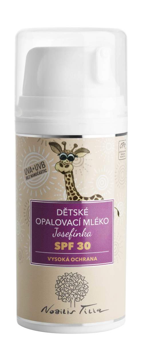 Nobilis Tilia Dětské opalovací mléko Josefínka SPF 30 100 ml