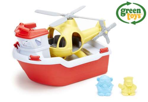 Green Toys Záchranný člun a vrtulník