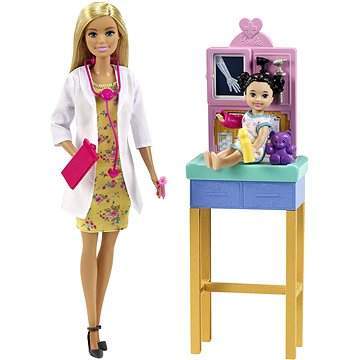 Mattel GTN51 Barbie dětská doktorka blondýnka