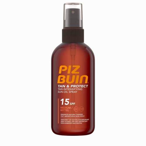 Piz Buin Tan & Protect Tan Intensifying Sun Oil Spray SPF 15, 150ml