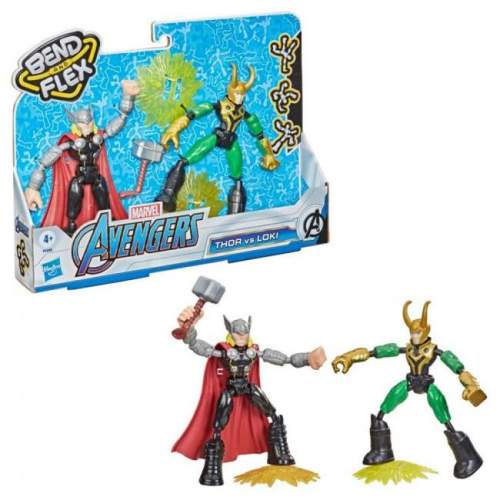 Hasbro F0245 Avengers Bend And Flex Thor Vs Loki