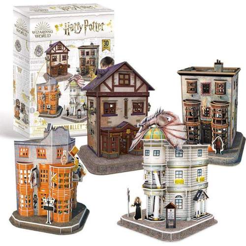 Cubicfun 3D Harry Potter Příčná ulice 4v1 181 dílků