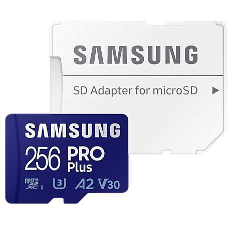 Samsung Micro SDXC PRO+ 256GB + SD adaptér