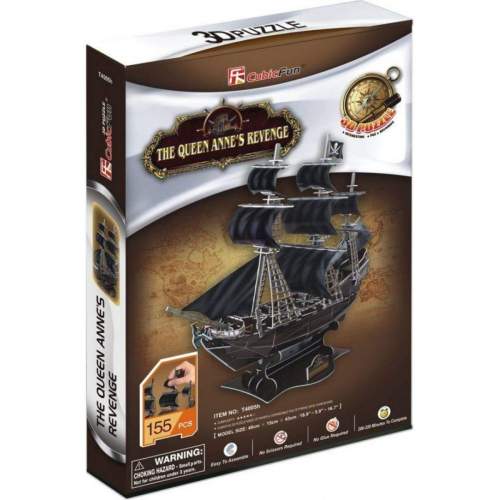 Cubicfun 3D Pirátská loď Queen Anne´s Revenge 155 dílků
