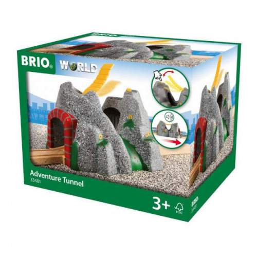 BRIO 33481 Kamenný tunel se zvukovým systémem