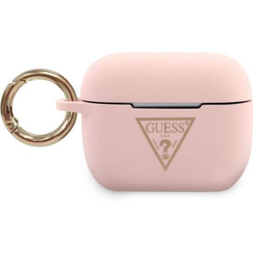 Guess Apple AirPods Pro pink Silicone Triangle Logo