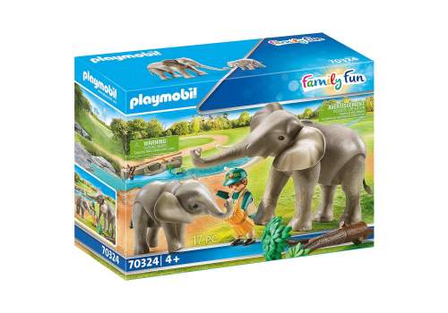 PLAYMOBIL Family Fun 70324 Sloni ve venkovním výběhu