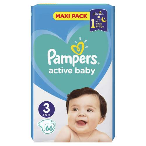Pampers Active Baby vel.3 6-10 kg, 66ks