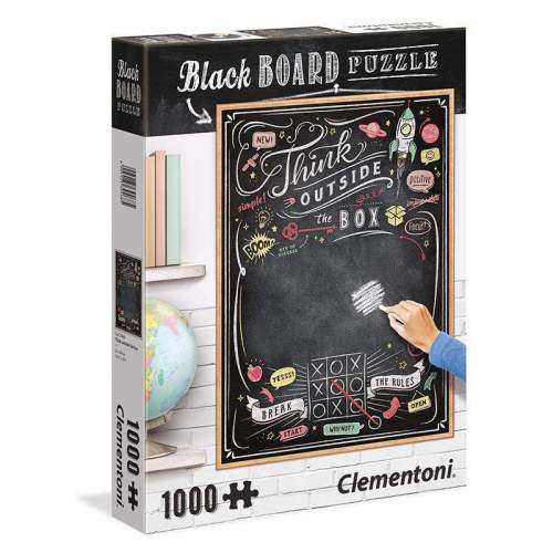 Clementoni Puzzle Black Board Thin Outside / 1000 dílků