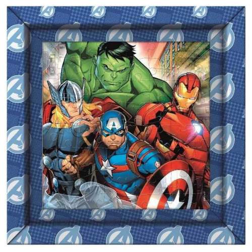 Clementoni 38801 - Puzzle 60 + rámeček Avengers