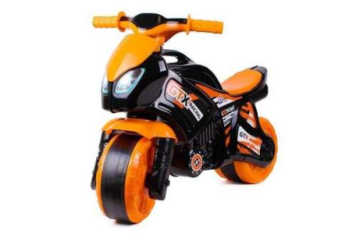 Teddies motorka oranžovo-černá 24m+