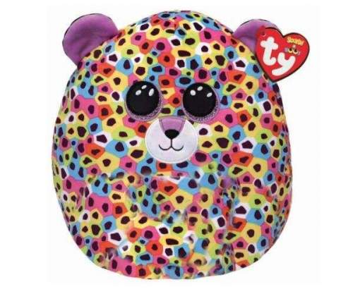 Ty Squish-a-Boos GISELLE - duhový leopard s rohem 30 cm