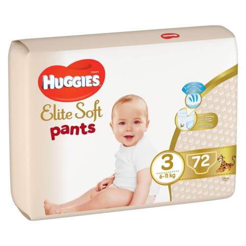 Huggies Elite Soft Pants 3 6–11 kg 72 ks