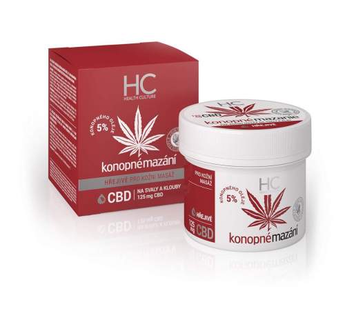 Health Culture CBD konopné mazání hřejivé 125ml