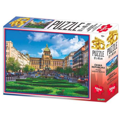 Puzzle 3D Praha - Národní muzeum / 1000 dílků