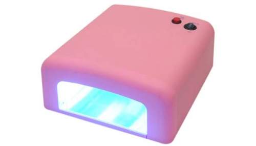 UV lampa na gelové nehty růžová 36W Standart