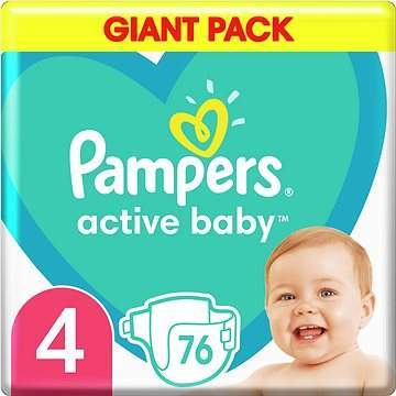 PAMPERS Active Baby vel. 4, 76 ks, 9-14 kg