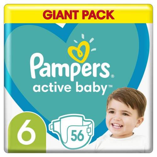Pampers Active Baby S6 56ks, 13-18kg