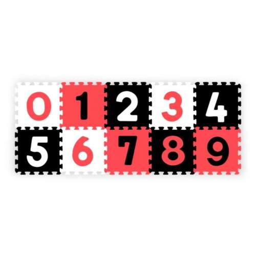 BABYONO Puzzle penové číslice 10ks, 6m+