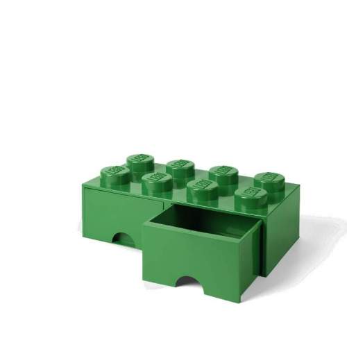 LEGO Úložný box 8 se šuplíky Tmavě zelená