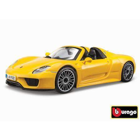 Bburago 1:24 Plus Porsche 918 Spyder Yellow