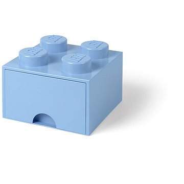 LEGO Úložný box 250x252x181 se šuplíkem světle modrý